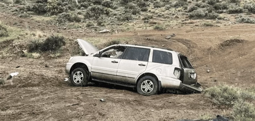 El vehículo donde viajaba el aguascalentense Adrián Martínez quedó totalmente destrozado