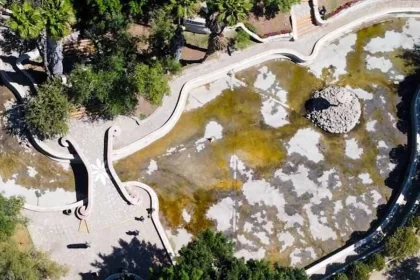 Lago artificial del Parque Miguel Hidalgo