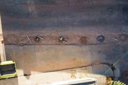 Tubería sanitaria en la colonia Del Carmen