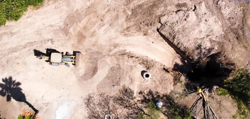 Rehabilitación del colector sanitario en Parque México