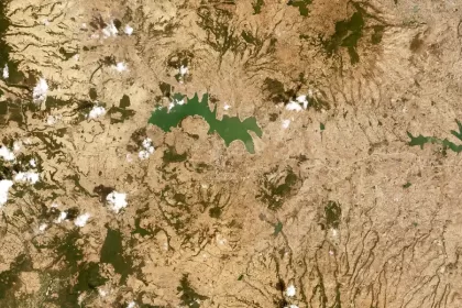 Imágenes de la sequía en Villa Victoria. México es el país que se calienta más rápido de todo el planeta, advierte la UNAM. Foto: BBC.