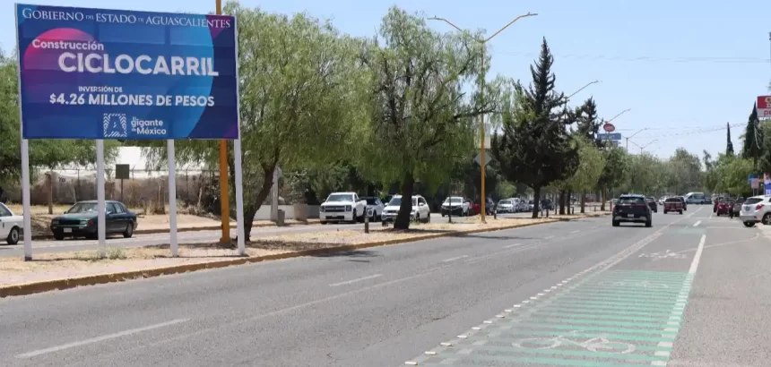 Nueva Ciclovía entre Jesús María y Aguascalientes. Foto: JLMNoticias / Gobierno del Estado.
