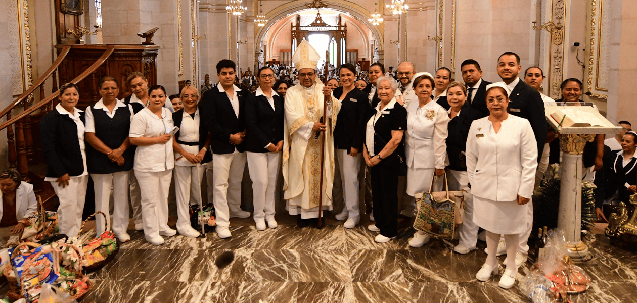 Preside Obispo misa en honor a los enfermeros de Aguascalientes en su día