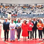 La mandataria estatal Tere Jiménez encabezó el inicio de los festejos por el día del maestro