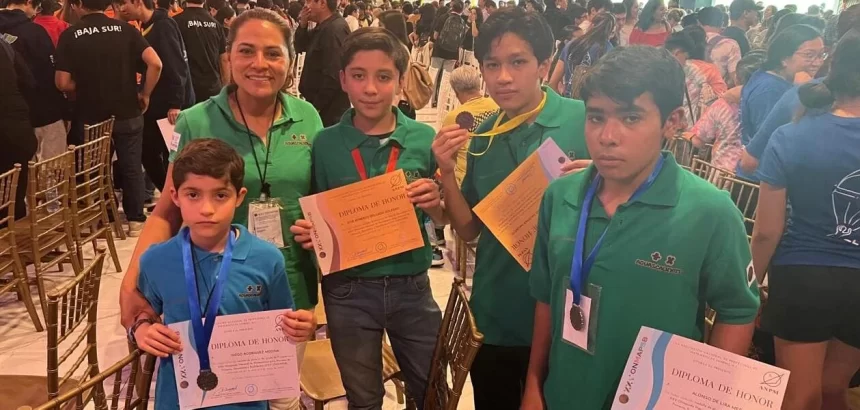 Estudiantes de Aguascalientes ganan 5 medallas en la Olimpiada Nacional de Matemáticas