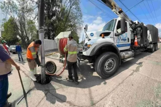 MIAA trabaja de la mano con la Coordinación General de Delegaciones y Protección Civil para atender las zonas donde se han presentado obstrucciones