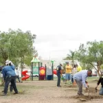 Se plantaron 170 árboles en el parque y en diversas calles como Oblatas, Reformadoras y Adoratrices, de especies como tronadora, crespones, sangre libanesa, huaches, ceibas y pirules