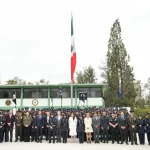 Tere Jiménez reconoció el esfuerzo y disciplina de 192 jóvenes graduados de bachilleratos militarizados en Aguascalientes.