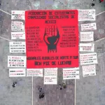La Federación de Estudiantes Campesinos Socialistas de México, conmemoraron el octavo aniversario de la represión contra estudiantes de Cañada Honda