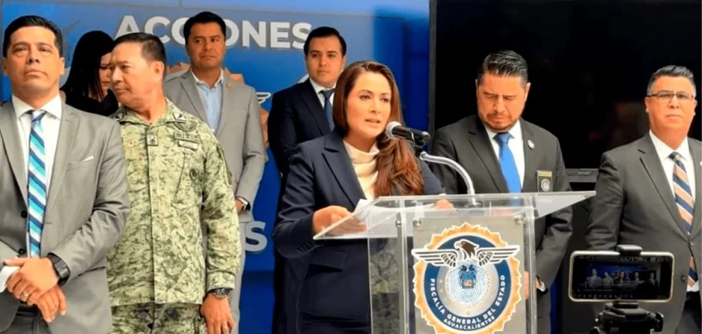 La gobernadora Tere Jimenez aseguro que no se permitira el cobro de piso en Aguascalientes