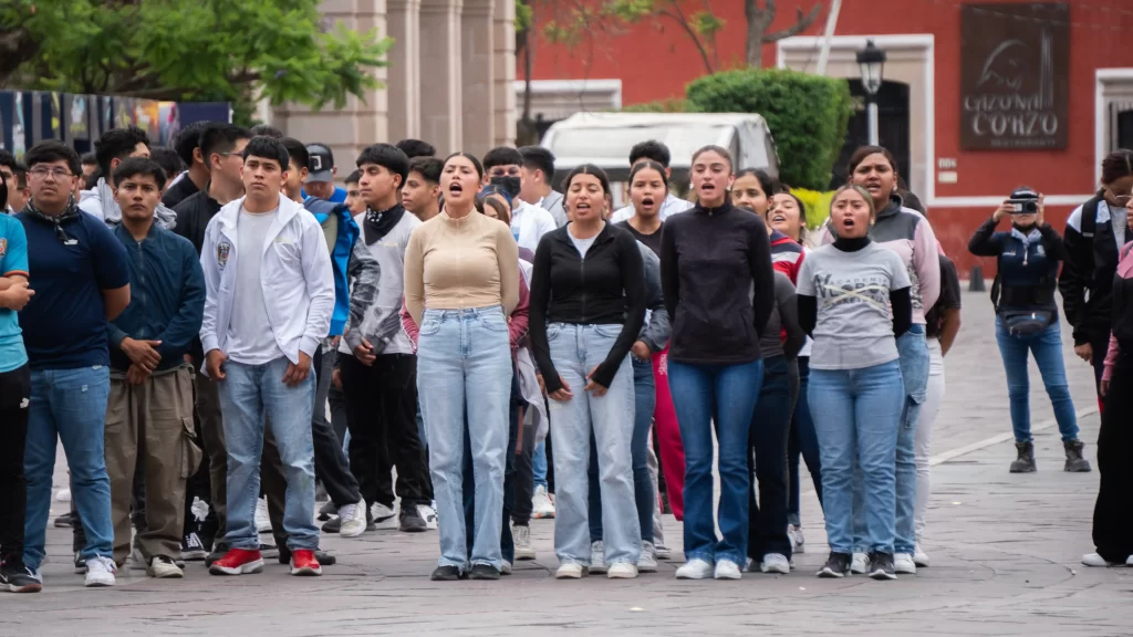Los normalistas se manifestaron de manera pacifica JLM