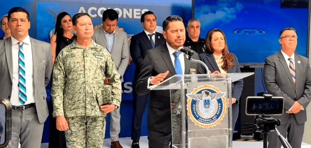 Manuel Alonso García, fiscal General del Estado, confirmó la detención de responsables de extorsión en el agropecuario