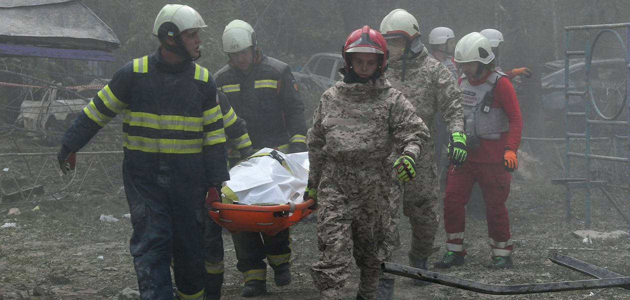 Un total de 13 muertos en Kiev y dos más en el puerto de Odesa, deja el ataque ruso de este martes.