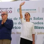 La presidenta mexicana Claudia Sheinbaum durante un acto en Culiacán. Foto de JLMNoticias / EFE/ Presidencia de México.