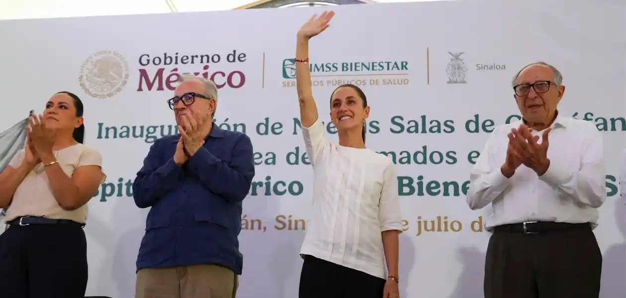 La presidenta mexicana Claudia Sheinbaum durante un acto en Culiacán. Foto de JLMNoticias / EFE/ Presidencia de México.