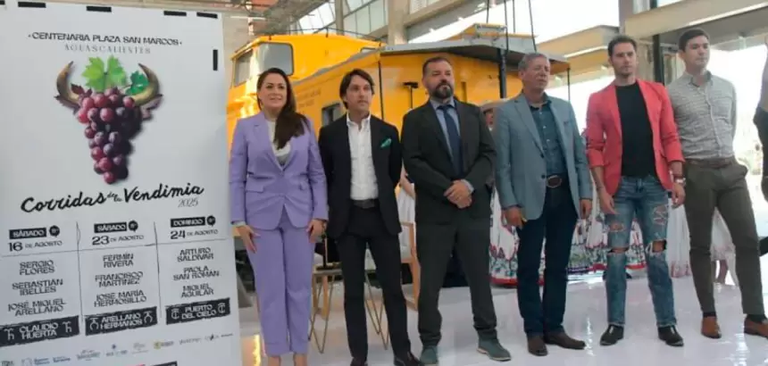 La gobernadora más taurina, Tere Jiménez, encabezó la presentación de la Feria de la Uva que se remató con tres carteles taurinos. Foto: JLMNoticias/ Memo Leal.
