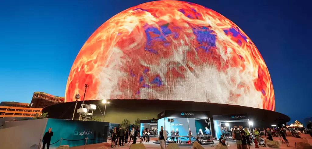 El MSG Sphere de las Vegas, Nevada, será sede del sorteo de la FIFA. Foto: AFP/ ETHAN MILLER/Getty-Images via AFP