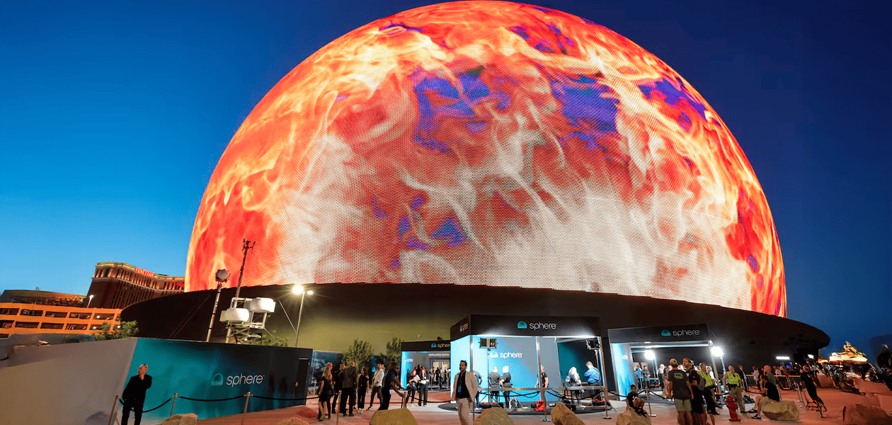 El MSG Sphere de las Vegas, Nevada, será sede del sorteo de la FIFA. Foto: AFP/ ETHAN MILLER/Getty-Images via AFP