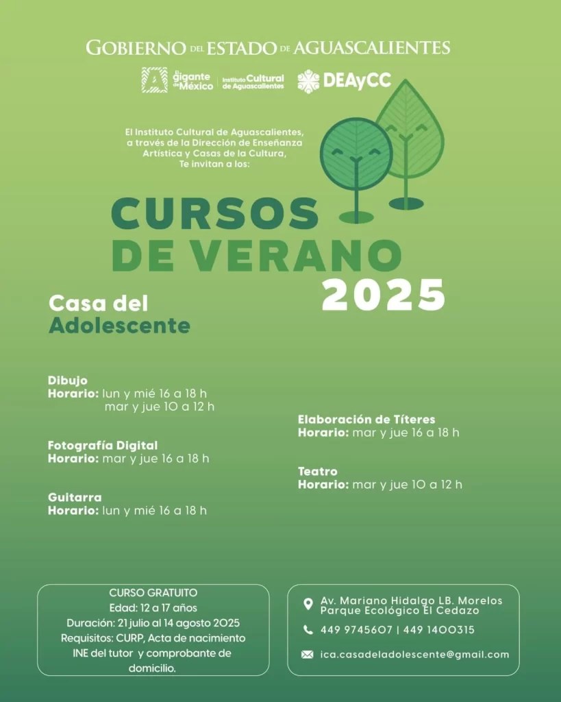 Los cursos de verano se extendran en todos los espacios culturales del estado