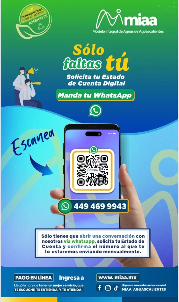 MIAA da continuidad al proceso de digitalizacion de los recibos y estados de cuenta por el servicio del agua
