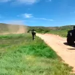 El operativo de las fuerzas de los tres órdenes de Gobierno en Pabellón de Hidalgo. Cuatro desaparecidos entre los detenidos del CJNG en Rincón de Romos. Foto: JLMNoticias / Gobierno del Estado de Aguascalientes.