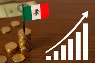 El PIB de México crece mucho más de lo esperado. Imagen referente a la economía mexicana. Creada con inteligencia artificial, únicamente con fines ilustrativos. Foto: JLMNoticias.