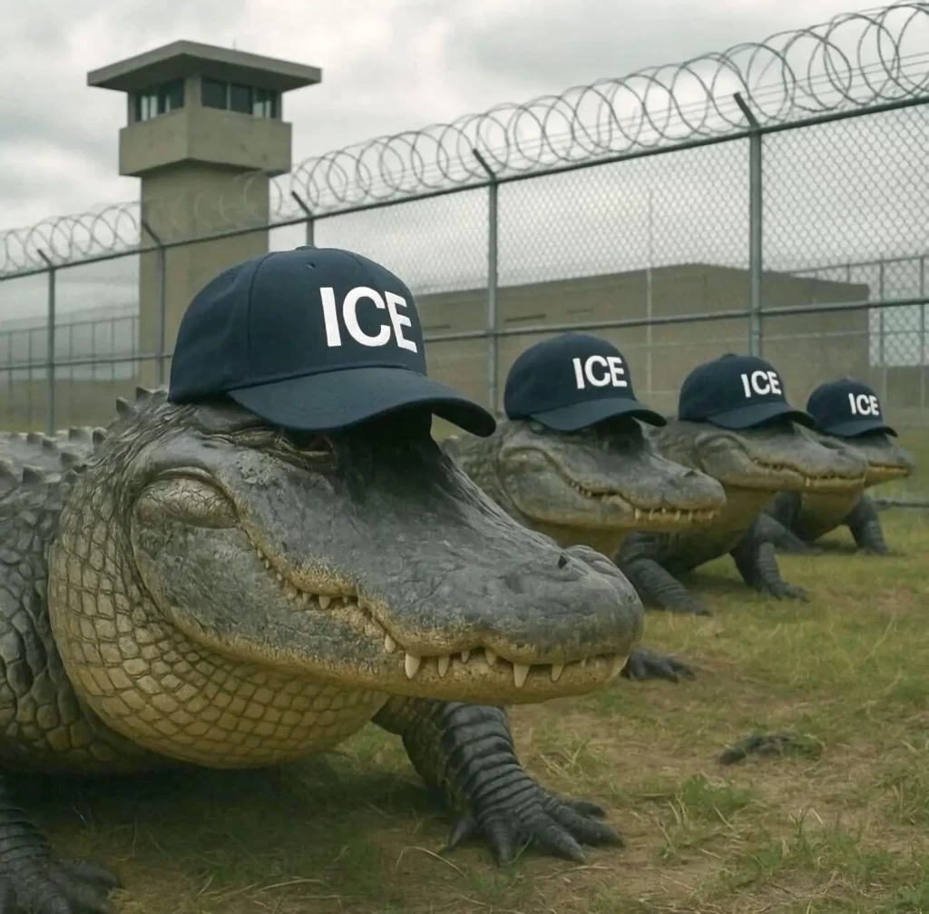 Tenemos muchos guardaespaldas en forma de caimanes aseguro en tono de mofa