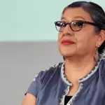 Teresa Guadalupe Reyes Sahagún renuncia a su cargo de titular de la Comisión Nacional de Búsqueda en México. Foto Secretaría de Gobernación