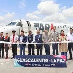 Inauguran vuelo directo Aguascalientes–La Paz operado por TAR con tarifas desde 1,200 pesos; fortalecerá turismo y conectividad regional.