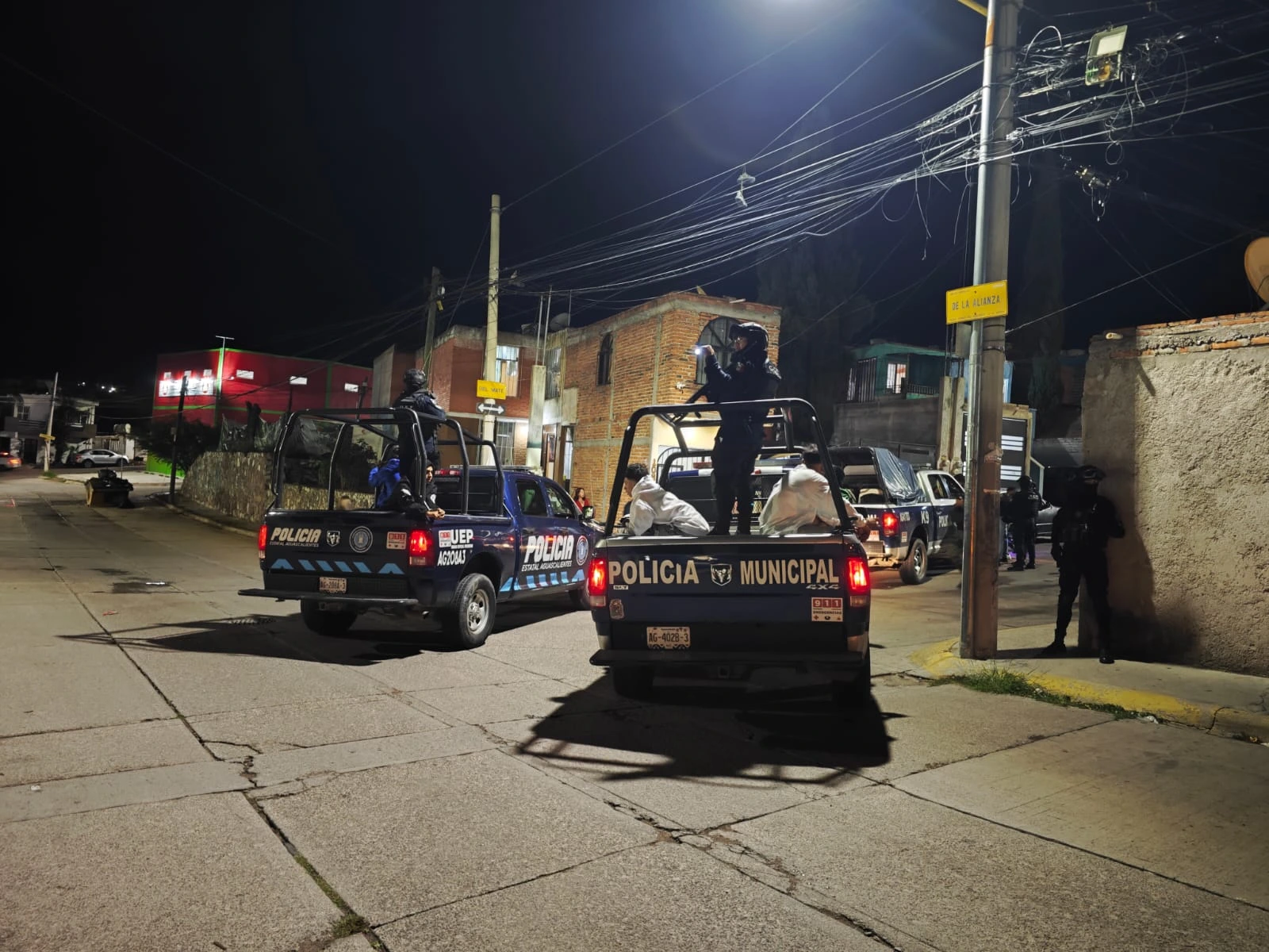 Refuerzan vigilancia en colonias del municipio de Aguascalientes como parte del plan "Blindaje Aguascalientes". Operativos continúan 24/7.