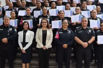 Policía Rosa se capacita en derechos humanos y atención a mujeres vulnerables. Refuerzan habilidades con curso de 40 horas en la Unpol.
