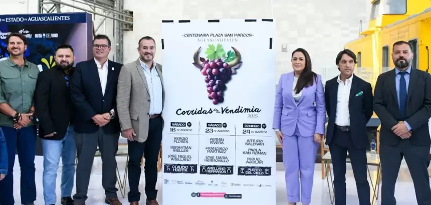 La Feria de la Uva regresa a Aguascalientes del 16 al 24 de agosto con vinos premiados, cultura, gastronomía, corridas y conciertos gratuitos en San Marcos.