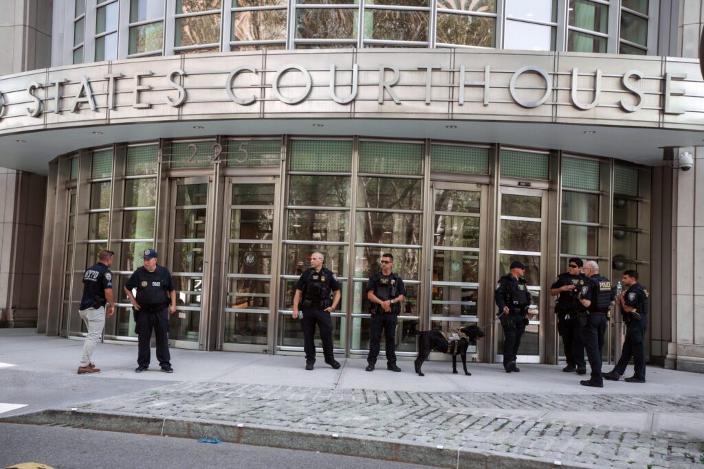 Corte de New York donde hace unos minutos el cofundador del Cartel de Sinaloa Ismael El Mayo Zambada se declaro culpable 1