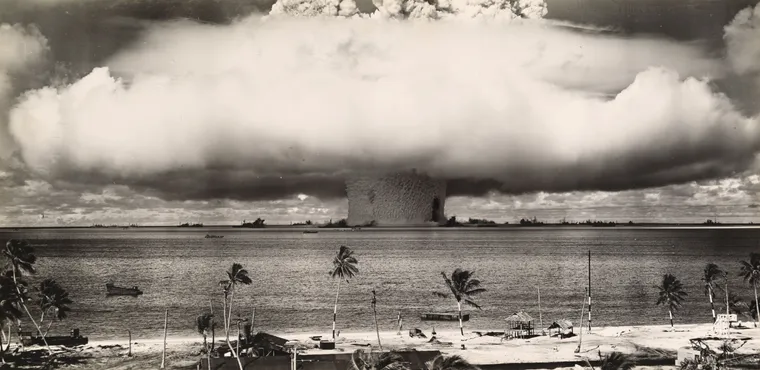 El hongo de la bomba atomica que acabo con Hiroshima y Nagasaki en 1945. Foto National Geographic