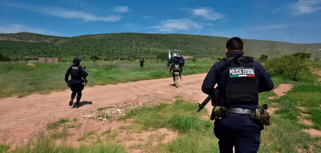 Elementos policiales de los tres niveles llevaron a cabo el descubrimiento del narcocampamento y la posterior detencion de los implicados entre ellos dos menores de edad