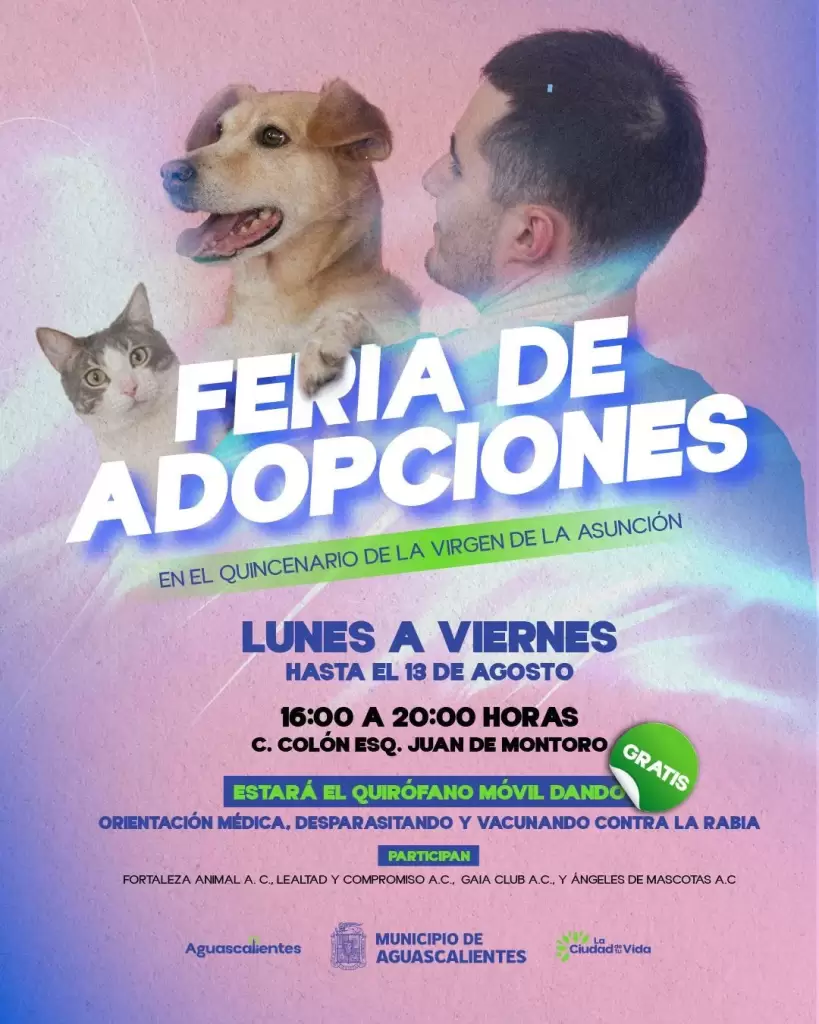 Feria de adopciones Aguascalientes