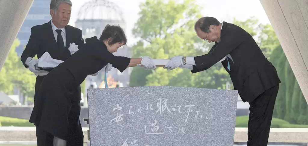 Hiroshima, Japón, conmemora este miércoles el 80 aniversario del bombardeo atómico de Estados Unidos, que dejó miles de muertos. Foto Agencia EFE