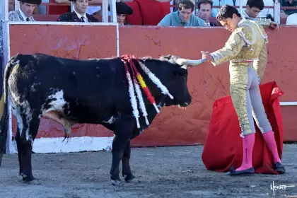 Ignacio Garibay fue seleccionado de entre nueve novilleros para torear otra vez mañana en Málaga. Fotos cortesía mundotoro Philippe Gil Mir