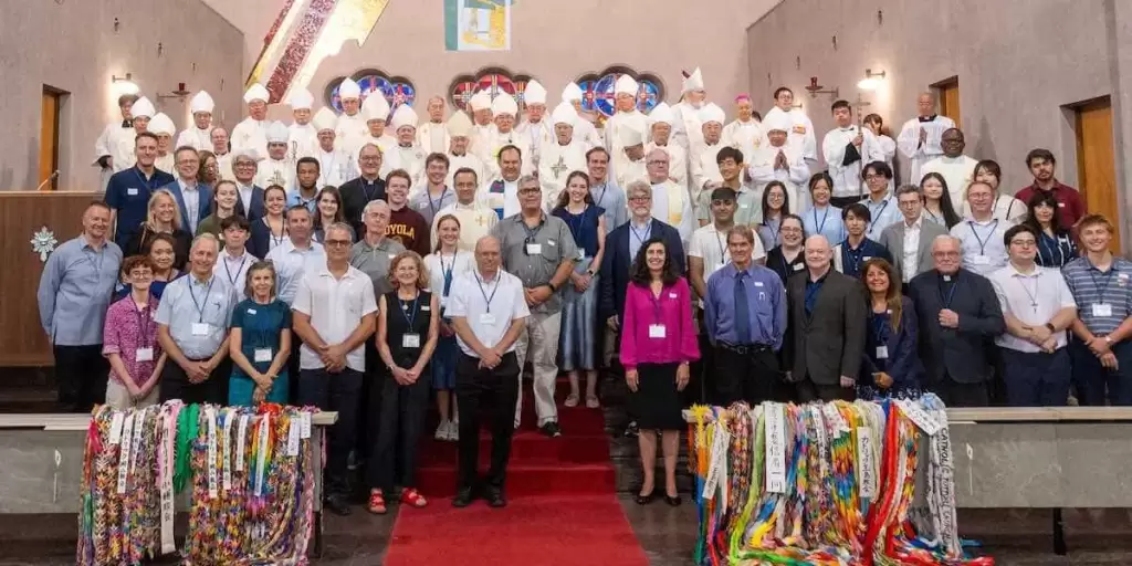 Integrantes de cuatro Arquidiocesis de Estados Unidos realizan peregrinaciones en Hiroshima para establecer dialogos de oracion por la reconciliacion entre naciones. Foto Archdiocese of Seattle