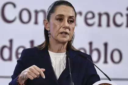 La presidenta, Claudia Sheinbaum, dio su respaldo a la propuesta de recibir en el país a niños huérfanos de Palestina. Foto El Universal