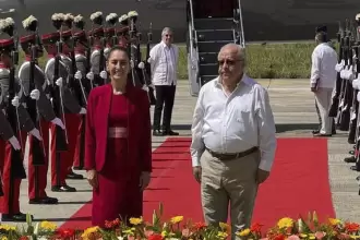 Los presidentes de México, Claudia Sheinbaum, y de Guatemala, Bernando Arévalo, sostuvieron una reunión para establecer acuerdos bilaterales