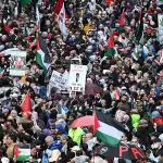 Miles Marcha por la Humanidad en Australia y por la liberación de palestina. Foto EFE