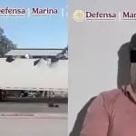 Tractocamión con 1201 paquetes de cocaína, fue interceptado en Sonora, el conductor fue detenido. Foto El Universal