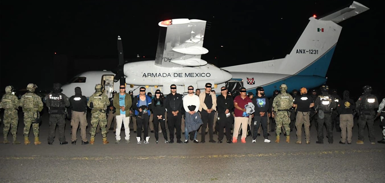 Una célula delictiva ligada al CJNG fue desmantelada mediante 16 cateos en 3 estados, Jalisco, Nayarit y Estado de México. Foto Gobierno Federal