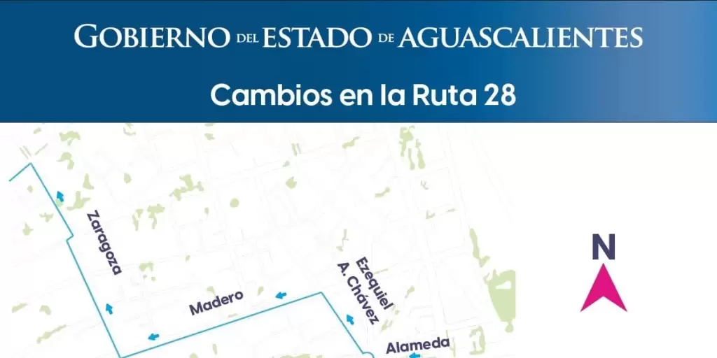 Desde el 3 de agosto, las rutas 3, 5 y 28 del transporte urbano en Aguascalientes tendrán ajustes en calles secundarias para mejorar capacidad y seguridad.