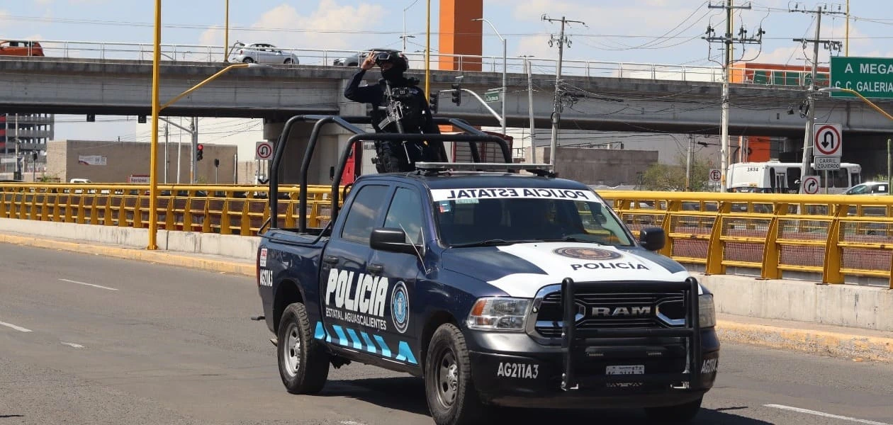 SSPE refuerza seguridad en Aguascalientes con puntos fijos de vigilancia y patrullajes coordinados en los 11 municipios del estado.