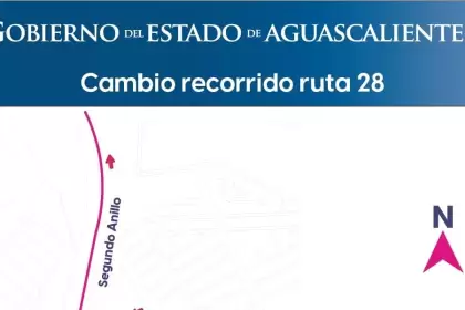 Desde el 24 de agosto, la ruta 28 del transporte público en Aguascalientes ajustará su recorrido en dirección sur-norte para mayor seguridad y eficiencia.
