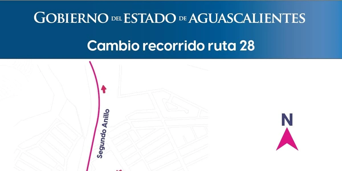 Desde el 24 de agosto, la ruta 28 del transporte público en Aguascalientes ajustará su recorrido en dirección sur-norte para mayor seguridad y eficiencia.