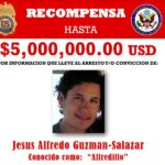 Le ponen precio a la cabeza de Iván Jesús Alfredo Guzmán Salazar: EE.UU. ofrece 10 mdd por hijo del “Chapo”