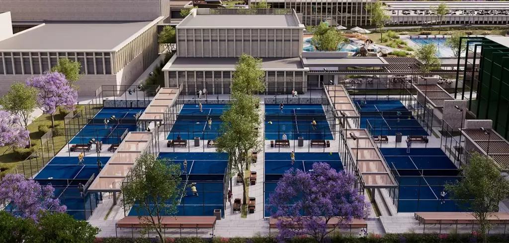 Antes de que temine este 2025 las primeras canchas padel estaran listas. Imagen Plusvalterra